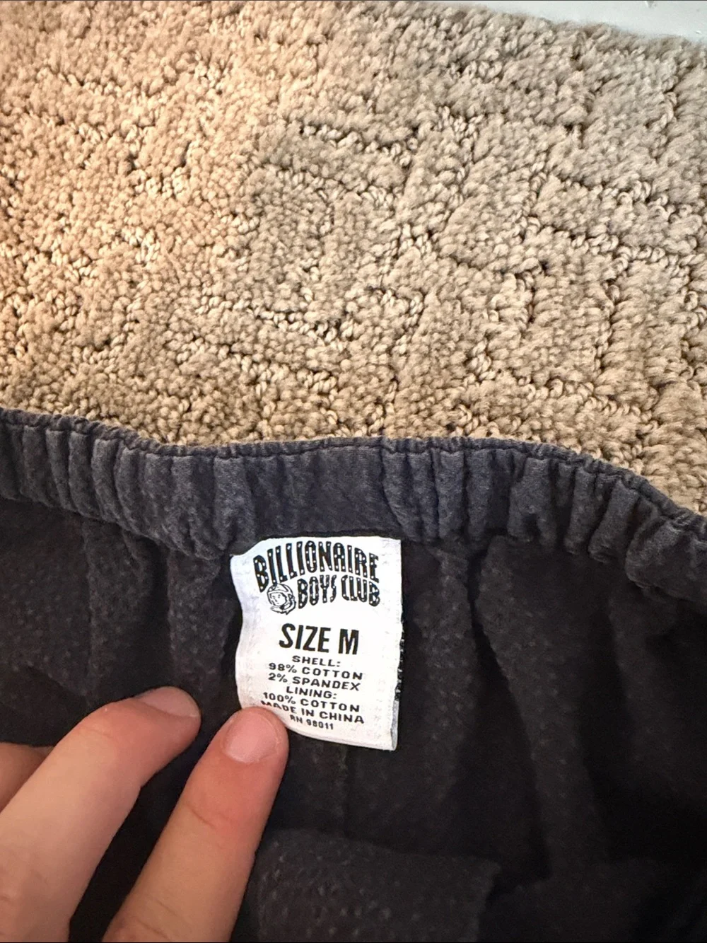 Billionaire Boys Club Black Cargo Fleece Pants